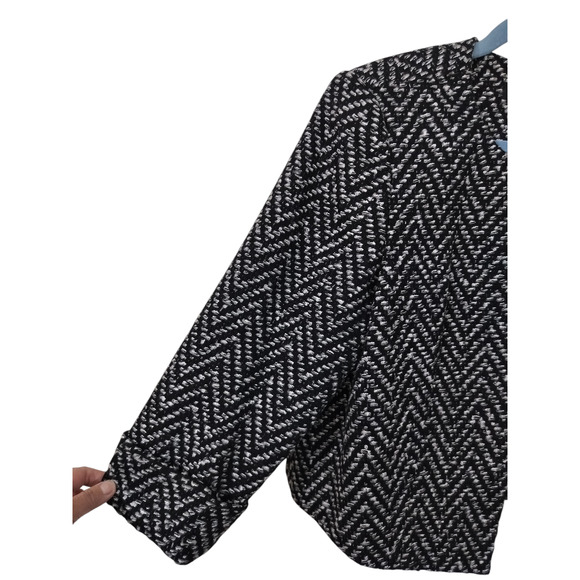 3286)Lifestyle Attitude by Larry Levine Wool Blend Tweed Career Blazer Sz 14 - Picture 3 of 9